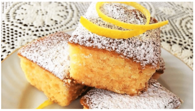 Recept na citrónové řezy se zázvorem Recept na citrónové řezy se zázvorem