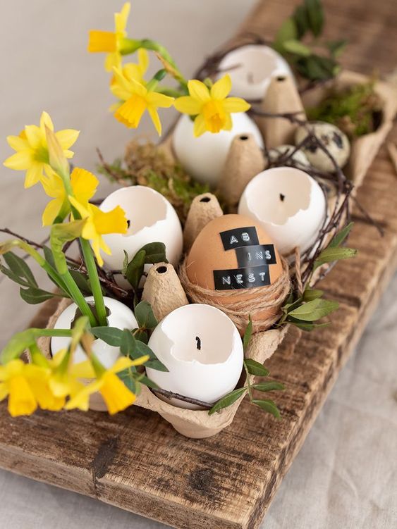 Vytvořte si krásné jarní dekorace z kůry a přírodního materiálu
