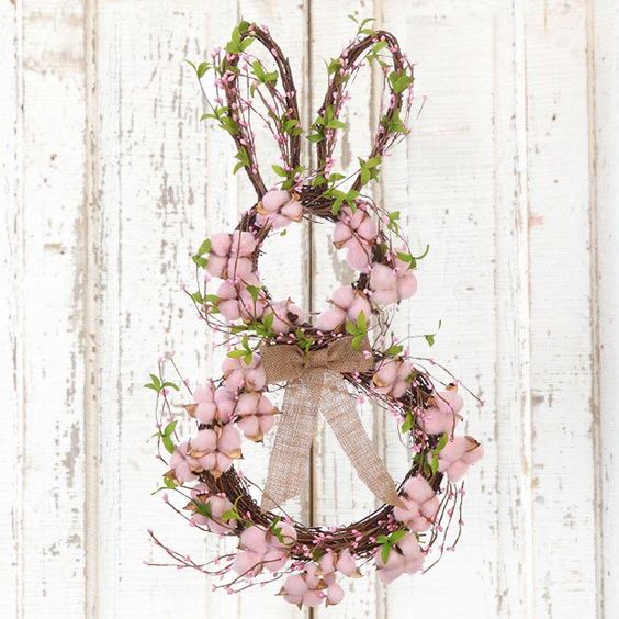 Ozdobte si vchodové dveře krásnou dekorací – Vytvořte si velikonočního zajíce