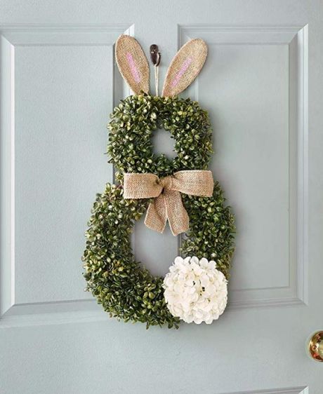 Ozdobte si vchodové dveře krásnou dekorací – Vytvořte si velikonočního zajíce