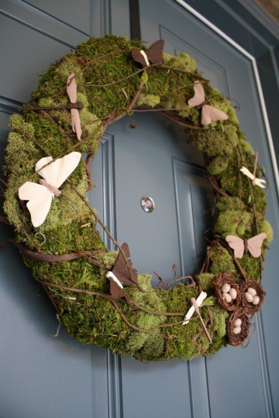 Vytvořte si krásné jarní věnce z přírodního materiálu: 30+ inspirací nejen na vchodové dveře