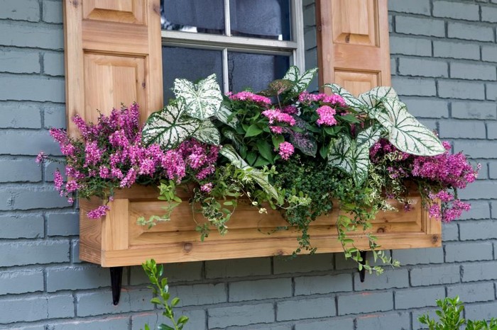 Okenní a balkonová výzdoba pomocí truhlíků s květinami