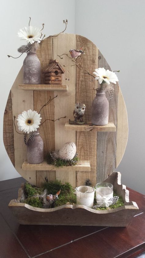 Buďte včas připraveni na Velikonoce: 20+ krásných velikonočních dekorací z odpadového dřeva!