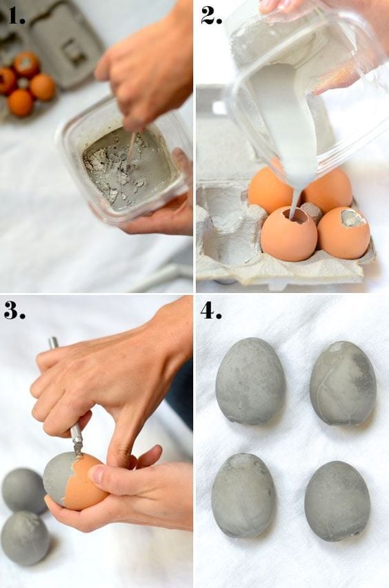 Tvoření jarních dekorací z betonu: Snadné nápady na velikonoční vajíčka a zajíce!