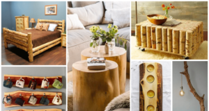 Pravé teplo domova si vytvoříte pomocí surového dřeva –  Inspirace na dřevěné dekorace a nábytek!