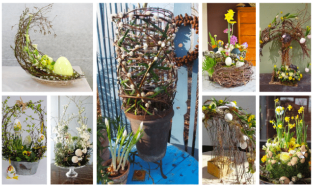 Jarní dekorace různých tvarů a velikostí: Vytvořte si jednu z těchto překrásných inspirací