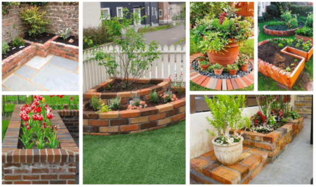 Vylepšete si svou zahradu a dvůr dekoracemi z cihel: 25+ inspirací