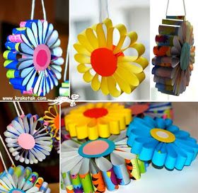 Tvoření pro děti na jarní měsíce pomocí barevného papíru