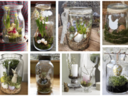 Velikonoční dekorace: Využijte skleněné vázy a obyčejné sklenice!