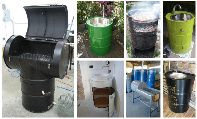 náhled Nevíte co se starým plechovým sudem? Využijte jej jako grill či zahradní dřez!