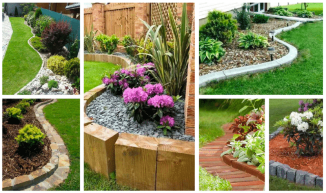 Inspirace na ohraničení záhonů