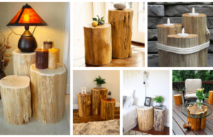 Proměňte obyčejný dřevěný špalík v krásnou dekoraci do interiéru