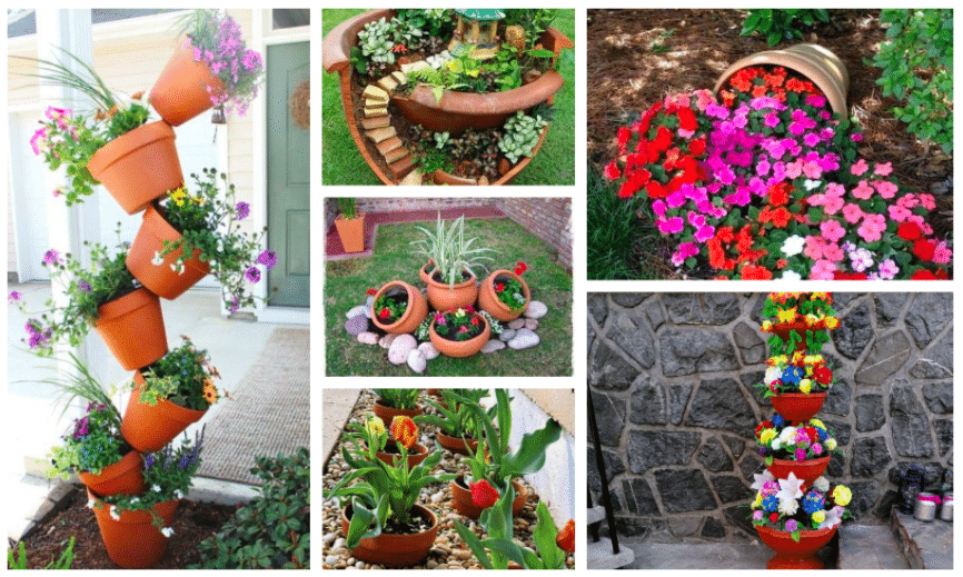 Nevyhazujte staré květináče: Proměňte je v překrásné zahradní dekorace