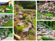 Krásné nápady na kamenné ostrůvky pro výsadbu květin a bylinek - Inspirujte se