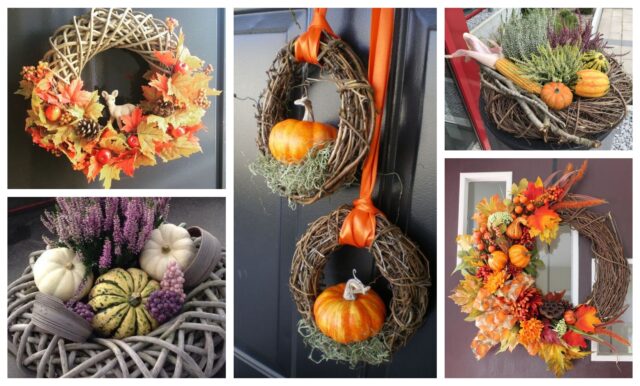 Máte doma obyčejný proutěný kruh? Proměňte ho v krásnou podzimní dekoraci