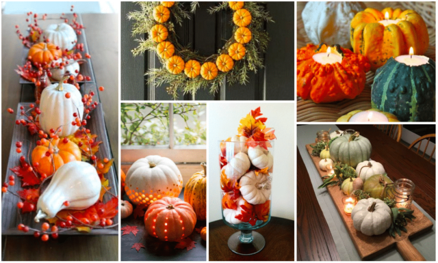 Skvělé nápady, jak využít mini dýně a tykve k dekoračním účelům na podzim