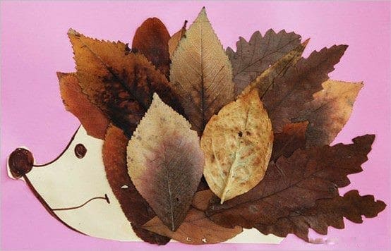 Krásné a levné dekorace vytvořené z popadaného podzimního listí