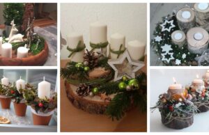 vytvořte si letos netradiční adventní věnec – překrásné inspirace na vánoční stůl