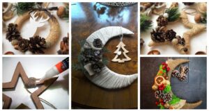 Dekorace z kartonu a provázku