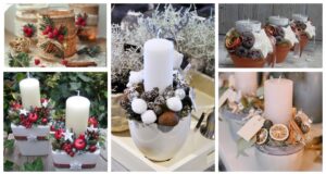 nečekejte až na adventní svíčku: vytvořte si krásný zimní svícen