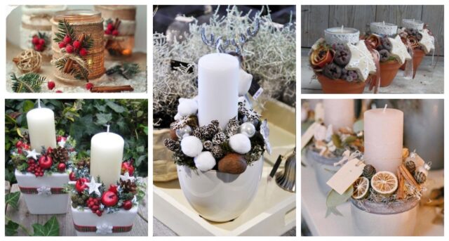 nečekejte až na adventní svíčku: vytvořte si krásný zimní svícen