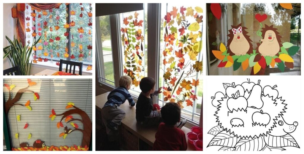 tohle si vaše děti zamilují – podzimní výzdoba oken + šablony