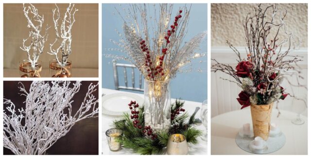 dekorace z klacíků a barvy