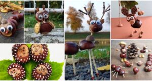 Tvoření pro děti: podzimní dekorace z kaštanů