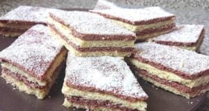 Recept na dvoubarevné řezy s kokosem