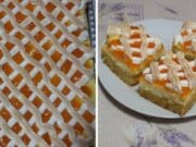 Recept na mřížkovaný koláč s marmeládou a zakysanou smetanou