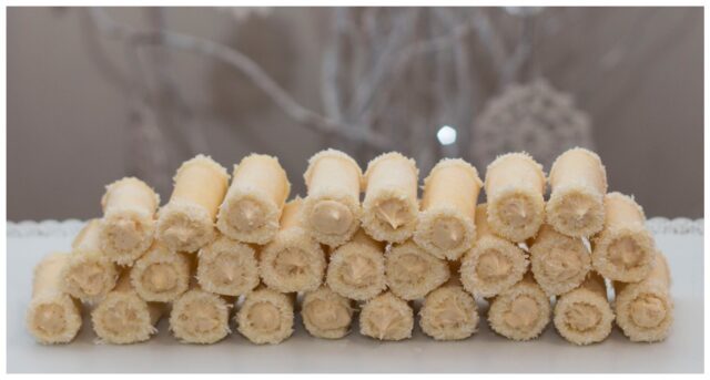 mandlové trubičky – recept na vánoční cukroví