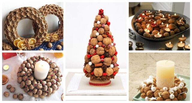 nevyhazujte ořechové skořápky: krásné dekorace na zimní období!