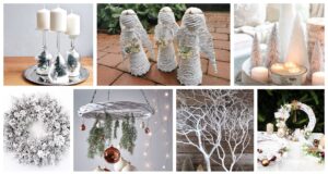 vánoční dekorace laděné do bílé barvy: 25+ inspirací do domácnosti