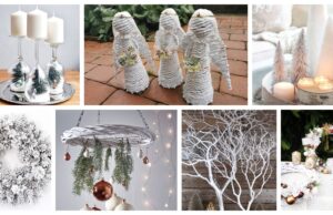 vánoční dekorace laděné do bílé barvy: 25+ inspirací do domácnosti
