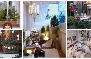 vyzdobte si balkón a parapety: 25+ krásných zimních nápadů