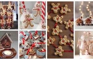 dekorace z vánočních perníčků – vytvořte si z nich věnce, řetězy i ozdoby