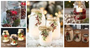 proměňte zavařovací sklenici v krásný zimní svícen – jednoduše a levně