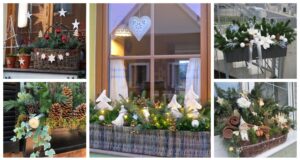 krásná výzdoba parapetů na zimní měsíce – inspirujte se