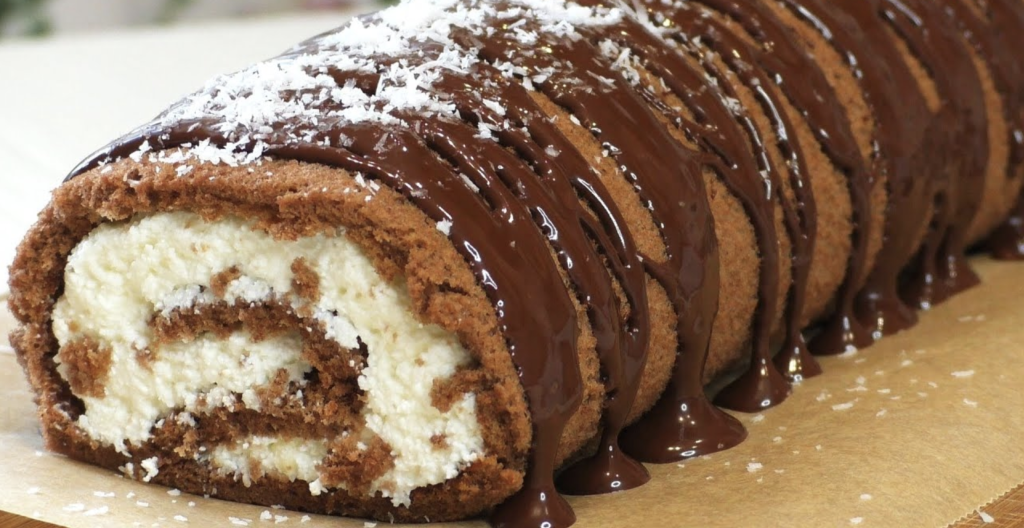 rychlý recept na čokoládovou roládu s tvarohovým krémem rychlý recept na čokoládovou roládu s tvarohovým krémem