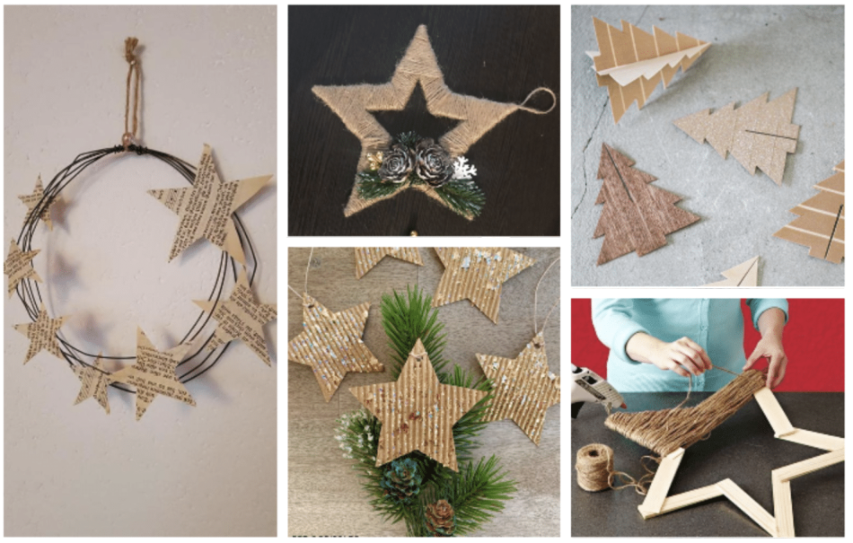 inspirace na překrásné, vánoční tvoření: využijte papír, provázek a karton!
