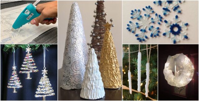 vánoční kouzlení s tavnou pistolí: vytvořte si krásné zimní ornamenty!