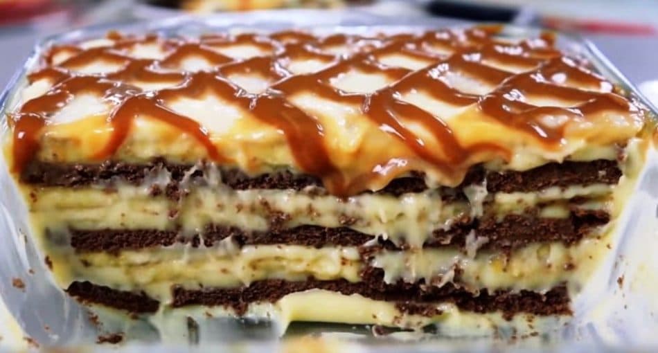 Recept na karamelový dezert s banány