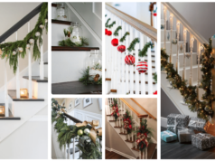 20+ vánočních inspirací, jak zkrášlit vaše schodiště!