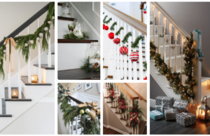 20+ vánočních inspirací, jak zkrášlit vaše schodiště!