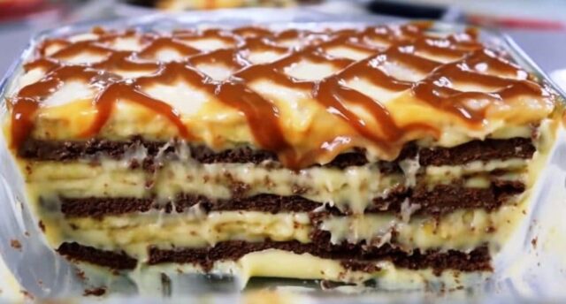 Recept na karamelový dezert s banány