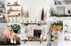 využijte poličky ve vašem domově jako výstavní místo pro vánoční dekorace!