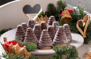 piškotová nepečená vosí hnízda – recept na vánoční cukroví