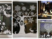 inspirace na zimní výzdobu oken – stačí vám papír a nůžky
