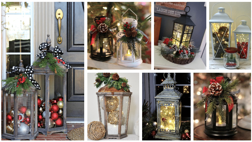 inspirace na kouzelné vánoční dekorace: využili jsme obyčejné lucerničky!