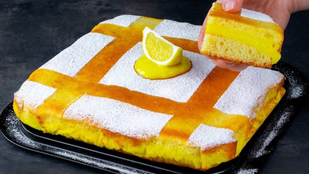vynikající koláč s citrónovým krémem – skvěle se hodí ke kávě 